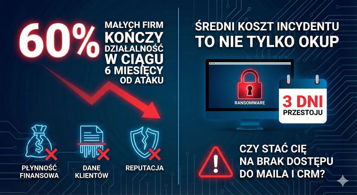 Ilustracja: koszty cyberataku dla MŚP